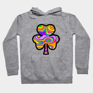 Rainbow Shamrock  - St Patricks Day Art Hoodie